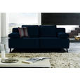 SCHLAFSOFA Percy in Dunkelblau  - Schwarz/Dunkelblau, KONVENTIONELL, Textil/Metall (197/91/88cm) - Novel