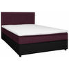 BOXBETT 120/200 cm  in Schwarz, Brombeere  - Brombeere/Schwarz, KONVENTIONELL, Holz/Textil (120/200cm) - Boxxx