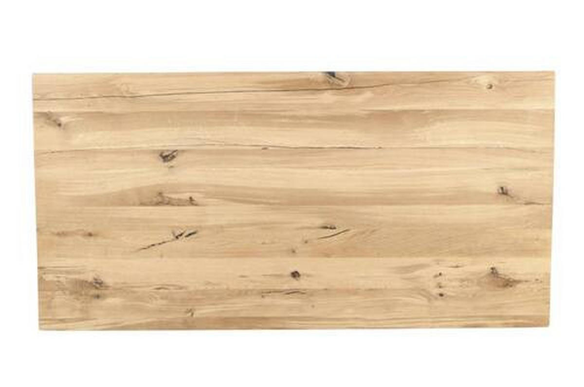 TISCHPLATTE Wildeiche massiv Wildeiche  - Wildeiche, MODERN, Holz (200/100/5,5cm) - Boxxx