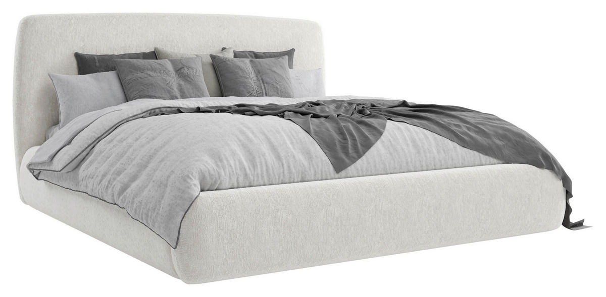 POLSTERBETT 180/200 cm  in Beige  - Beige, Modern, Holz/Holzwerkstoff (180/200cm) - MID.YOU