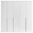 DREHTÜRENSCHRANK  in Weiß  - Schwarz/Weiß, MODERN, Holzwerkstoff/Kunststoff (225/225/52cm) - Carryhome