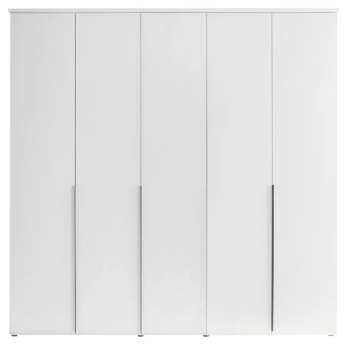 OMARA S KLASIČNIMI VRATI, bela  - črna/bela, Moderno, umetna masa/leseni material (225/225/52cm) - Carryhome