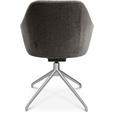 ARMLEHNSTUHL  in Aluminium Velours  - Taupe/Alufarben, Design, Textil/Metall (58/81,5-84,5/60cm) - Johann Jakob