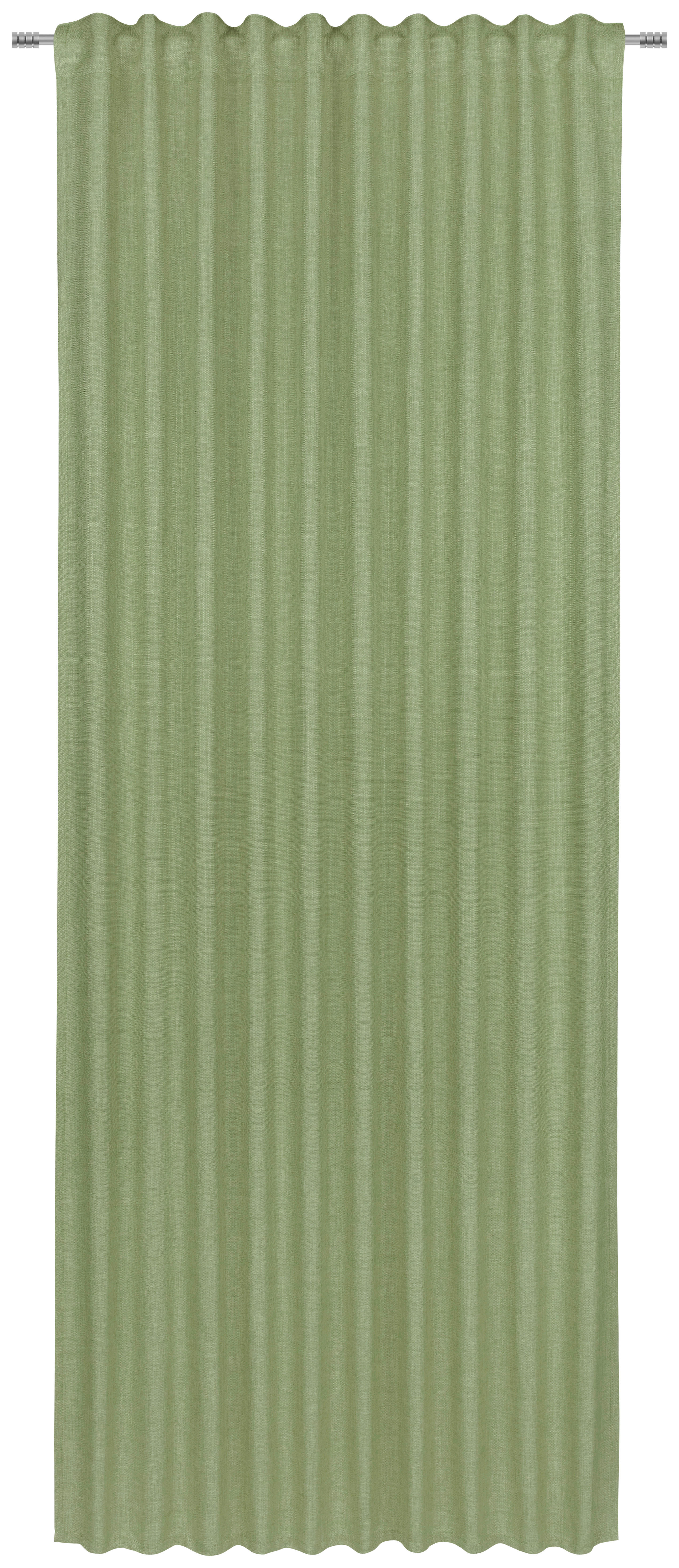KÉSZFÜGGÖNY Részben fényzáró  - Zöld, Basics, Textil (140/245cm) - Boxxx