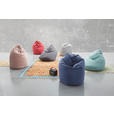 SITZSACK Webstoff 220 L  - Blau, KONVENTIONELL, Textil (65/95/75cm) - Xora