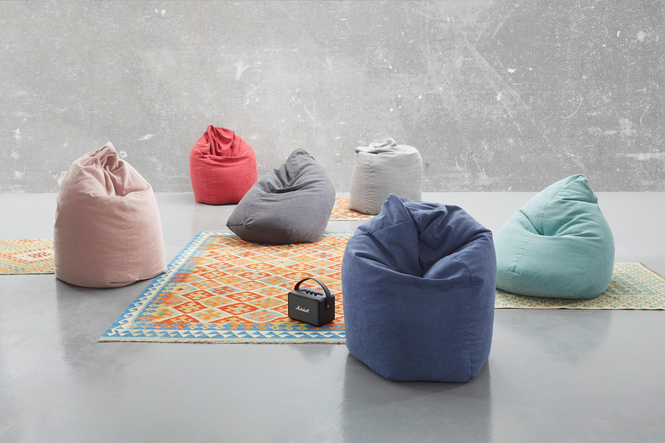 Thumbnail - Xora Sitzsack, Graphit, Textil, 220 L, Füllung: Styroporkugeln, 60x70x60 cm, Indoor, Wohnzimmer, Hocker, Sitzsäcke, Kind...
