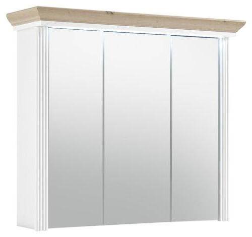 Livetastic Spiegelschrank Eiche, Pinien 82.5x74x25 cm