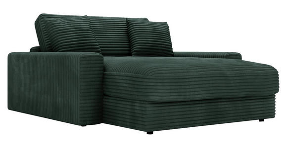 XXL-SESSEL Cord Dunkelgrün - Dunkelgrün/Schwarz, MODERN, Kunststoff/Textil (160/87/190cm) - Carryhome