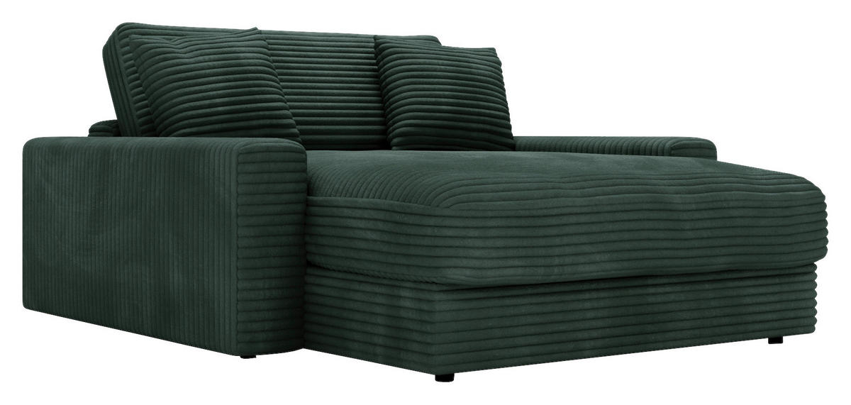 XXL-SESSEL - Dunkelgrün/Schwarz, MODERN, Kunststoff/Textil (160/87/190cm) - Carryhome