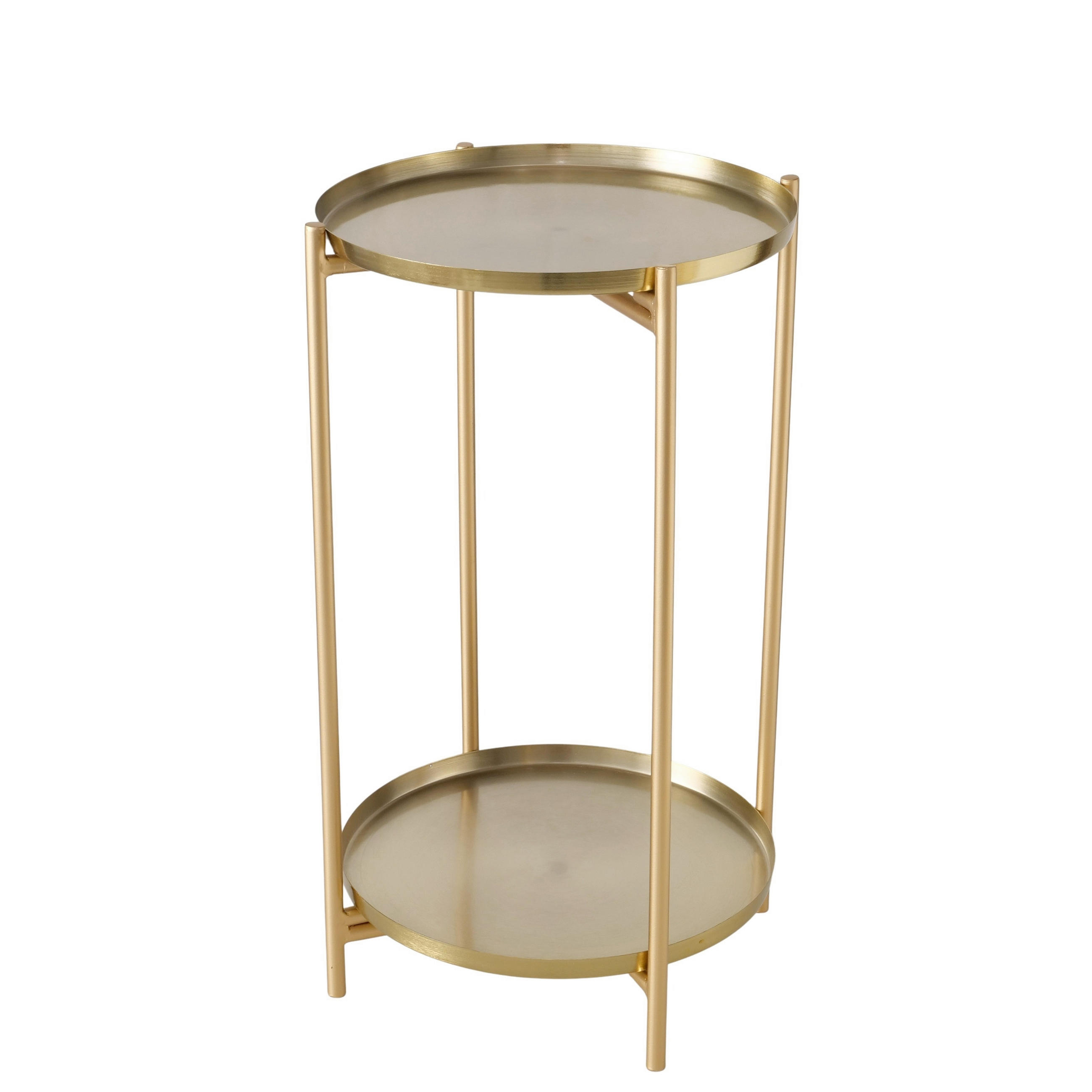 BEISTELLTISCH Metall 33/33/54 cm  - Goldfarben, Basics, Metall (33/33/54cm)