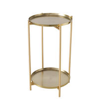 BEISTELLTISCH Metall 33/33/54 cm  - Goldfarben, Basics, Metall (33/33/54cm)