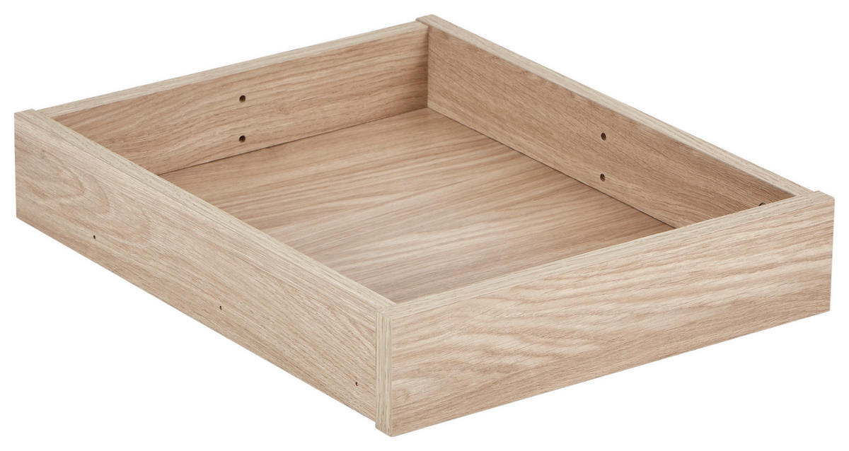 SCHUBLADE 46,8/8,1/37,5 cm   - Eichefarben, Holzwerkstoff (46,8/8,1/37,5cm) - Hom`in