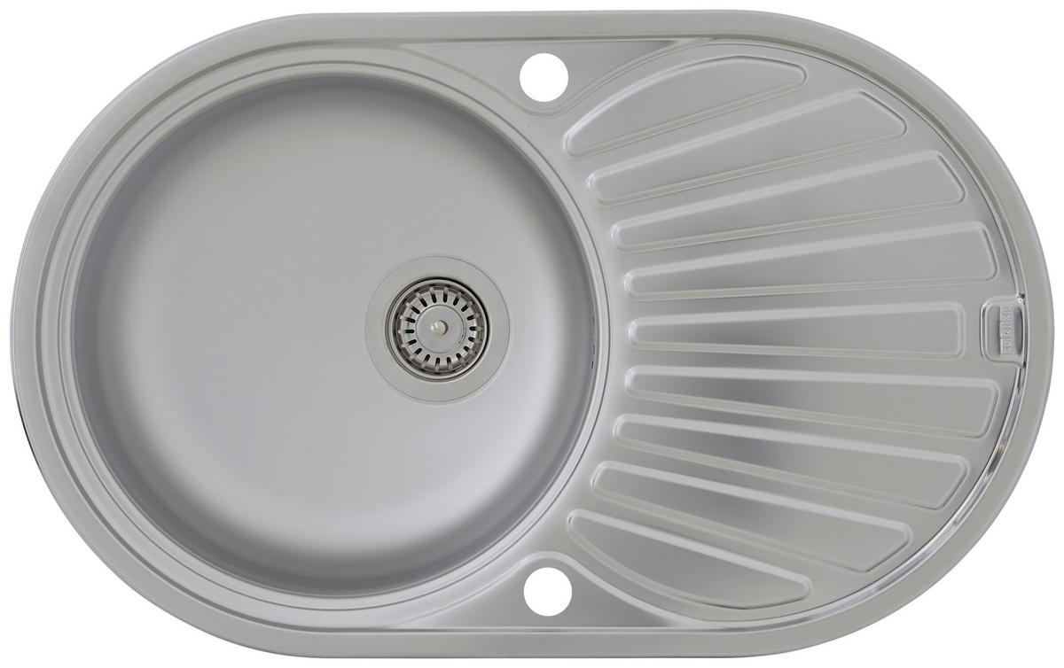 SPÜLE 1720CANSAS77X48  - Edelstahlfarben, Trend, Metall (77/20/48cm) - Respekta