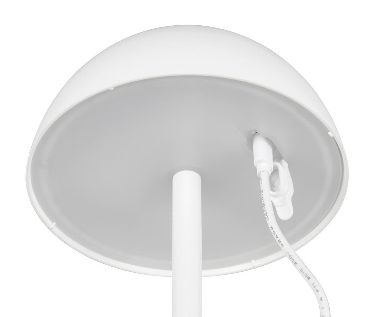 NABÍJATEĽNÁ STOLNÁ LAMPA 13,5/30 cm - biela, Trend, plast (13,5/30cm)