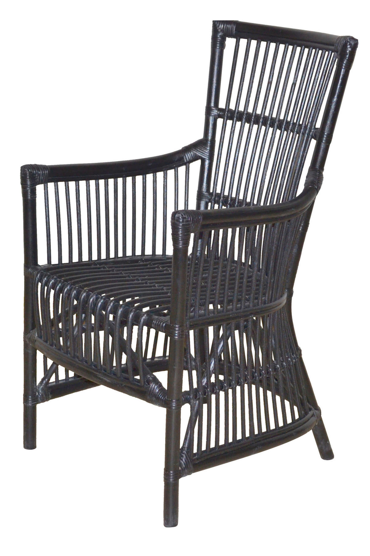 SESSEL Schwarz    - Schwarz, Natur, Holz (62/55/96cm) - MID.YOU