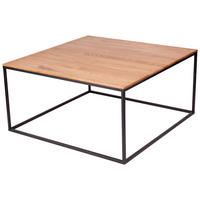 KLUB STOČIĆ  prirodna boja  - prirodna boja/crna, Osnovno, drvo/metal (80/40/80cm) - MID.YOU