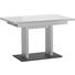 ESSTISCH in Metall, Holzwerkstoff 120(168)/80/75 cm - Edelstahlfarben/Weiß, Design, Holzwerkstoff/Metall (120(168)/80/75cm) - Dieter Knoll ESSTISCH in Metall, Holzwerkstoff 120(168)/80/75 cm - Edelstahlfarben/Weiß, Design, Holzwerkstoff/Metall (120(168)/80/75cm) - Dieter Knoll