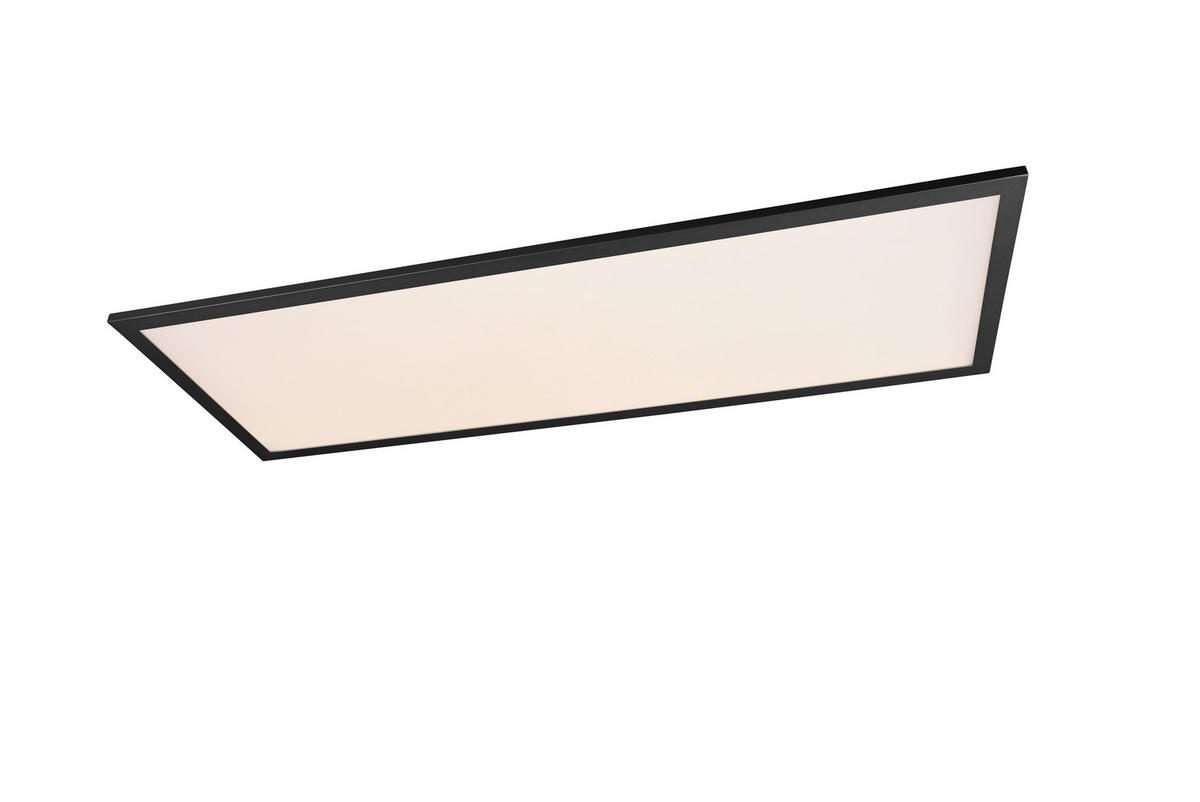 LED-DECKENLEUCHTE 30/80/5 cm   - Schwarz, Basics, Metall (30/80/5cm)