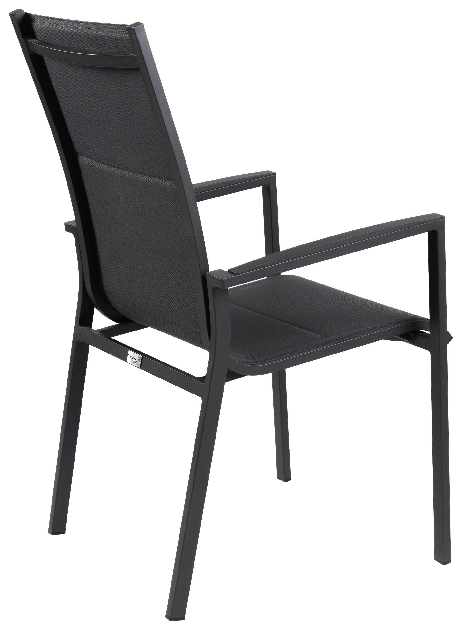 STAPELSTUHL in Metall, Textil Grau  - Schwarz/Grau, Basics, Textil/Metall (70/100/57cm) - Tierra Outdoor
