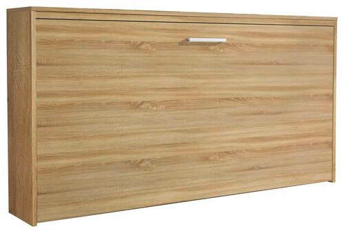 SCHRANKBETT 90/200 cm Eichefarben  - Dunkelgrau/Eichefarben, Modern, Holz/Holzwerkstoff (90/200cm) - Rauch Möbel