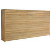 SCHRANKBETT 90/200 cm Eichefarben  - Dunkelgrau/Eichefarben, MODERN, Holz/Holzwerkstoff (90/200cm) - Rauch Möbel