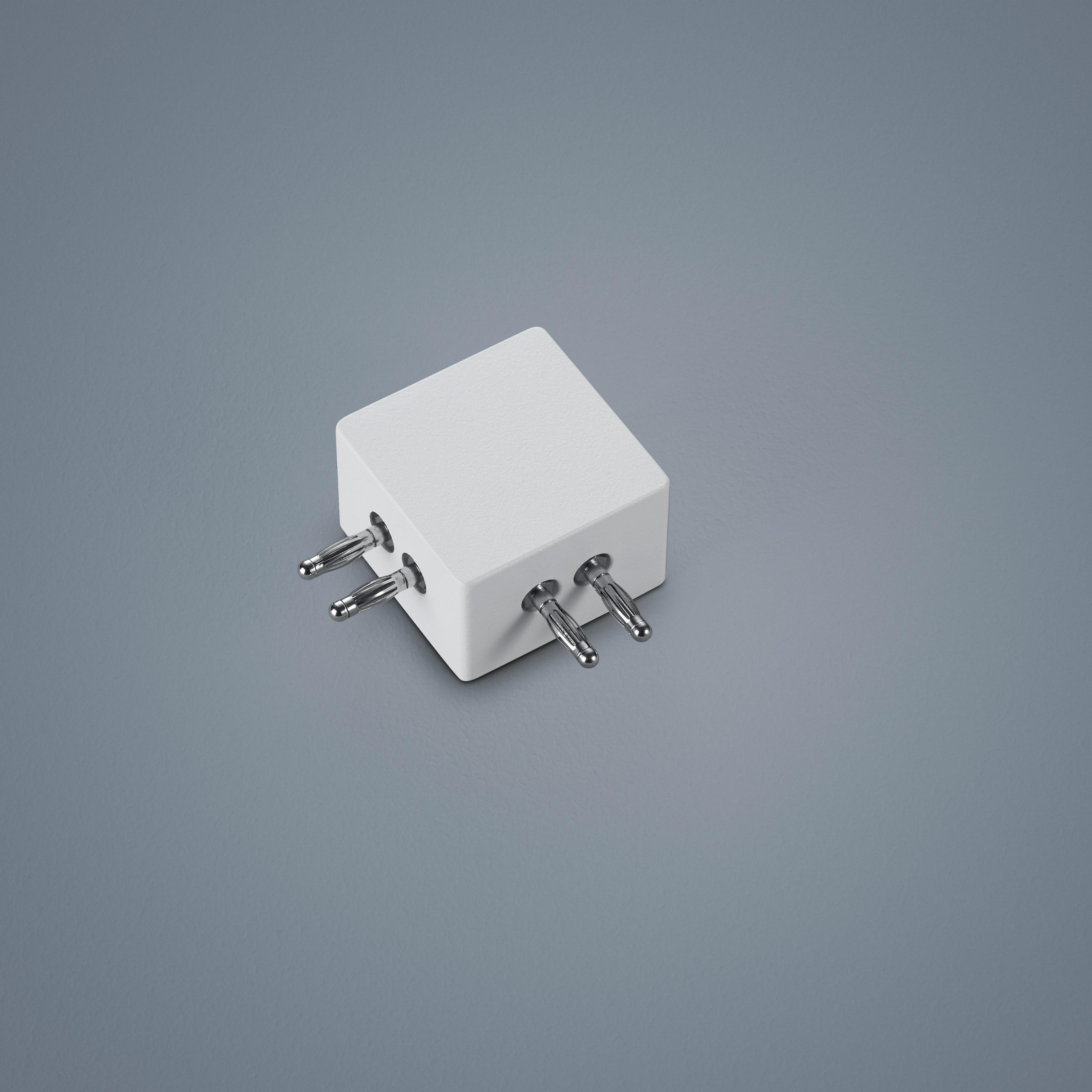 DECKENLEUCHTE 4,5/4,5/3 cm   - Weiß, Basics, Metall (4,5/4,5/3cm) - Helestra