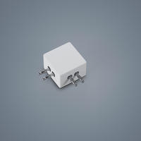 DECKENLEUCHTE 4,5/4,5/3 cm   - Weiß, Basics, Metall (4,5/4,5/3cm) - Helestra