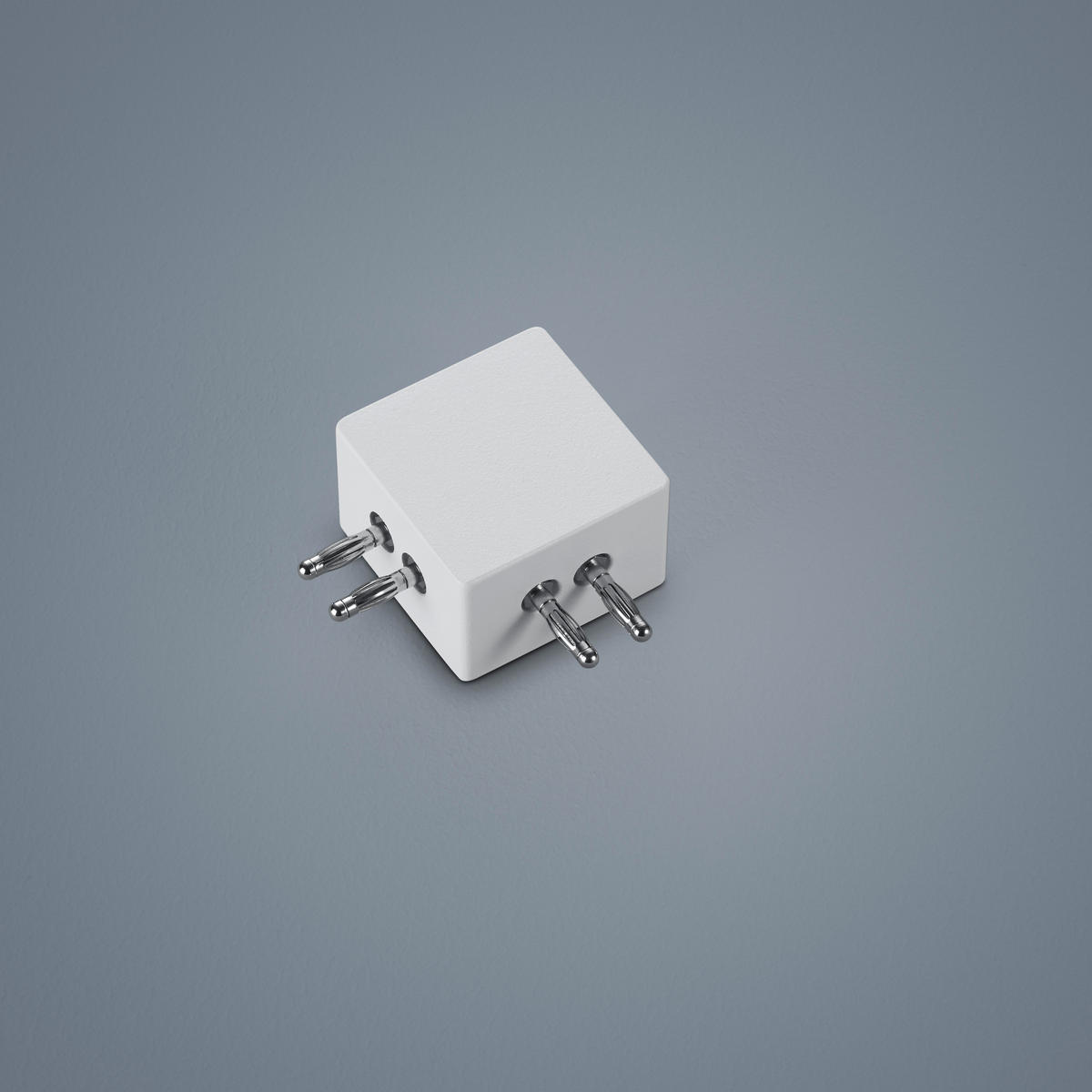 DECKENLEUCHTE 4,5/4,5/3 cm   - Weiß, Basics, Metall (4,5/4,5/3cm) - Helestra