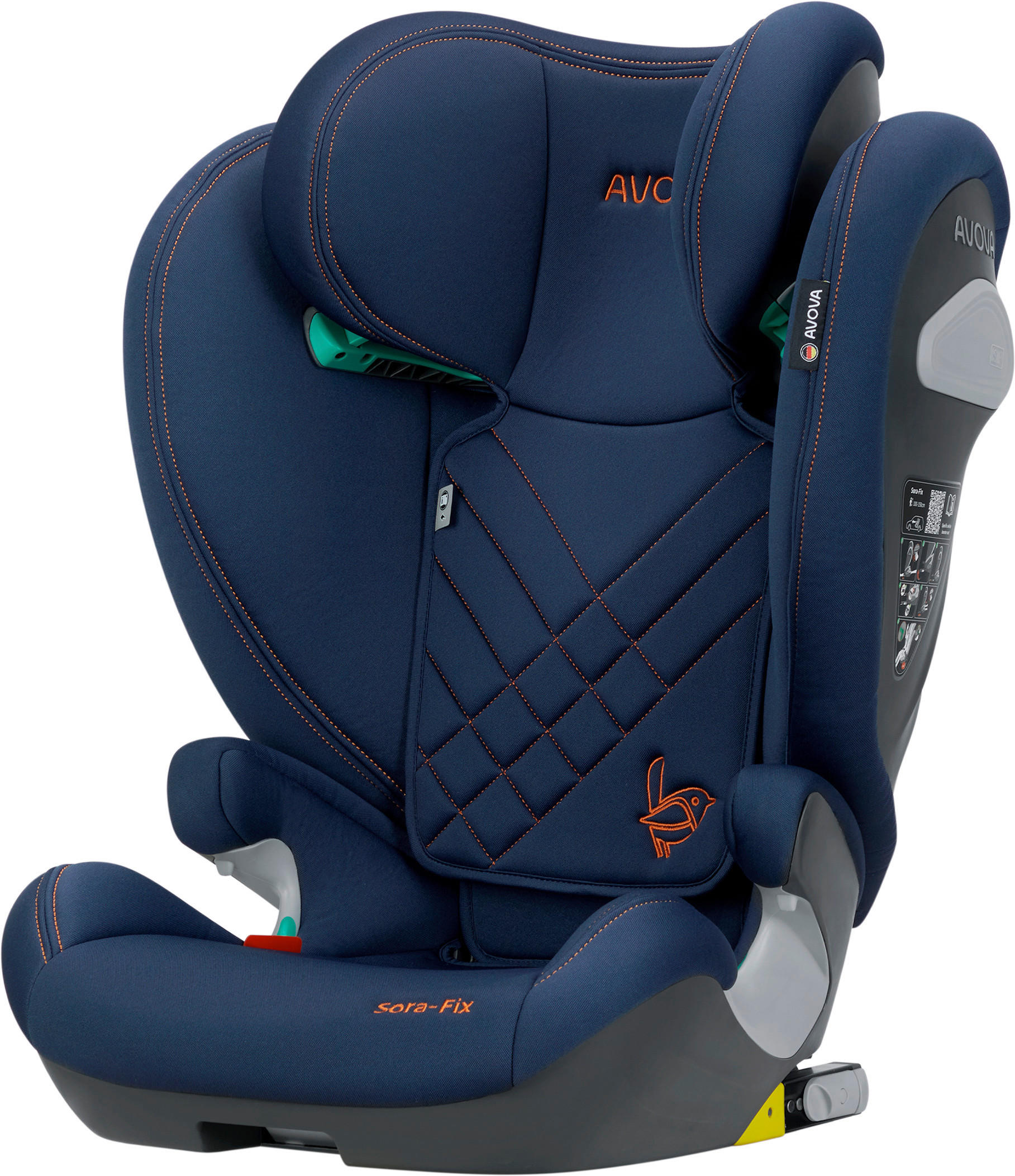 KINDERAUTOSITZ Sora Fix  - Dunkelblau, Basics, Kunststoff/Textil (52/41,5/63 - 83cm) - AVOVA