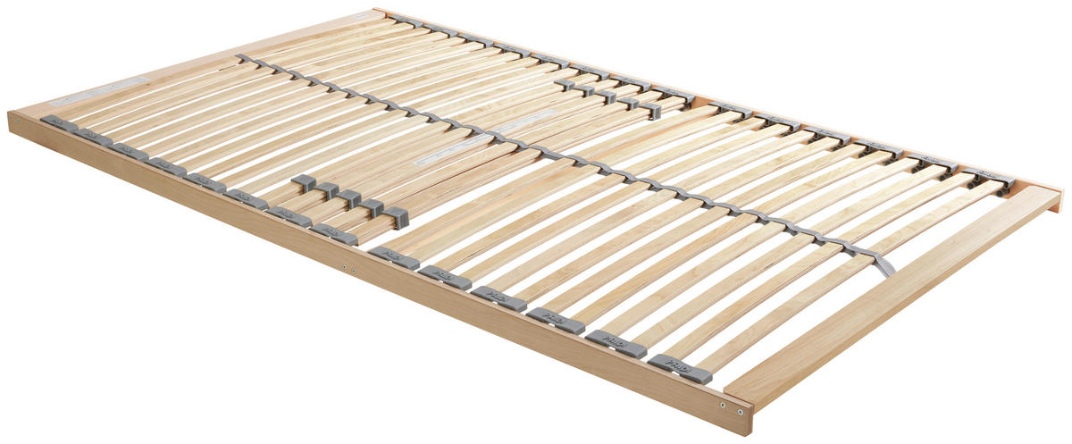 LATTENROST 120/200 cm Mittelzone verstellbar, Buche  - Buchefarben, Basics, Holz (120/200cm) - Paidi