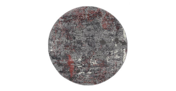VINTAGE-TEPPICH 160 cm Timeline Quantum Grau, Hellrot - Hellrot/Grau, Design, Textil (160cm) - Novel
