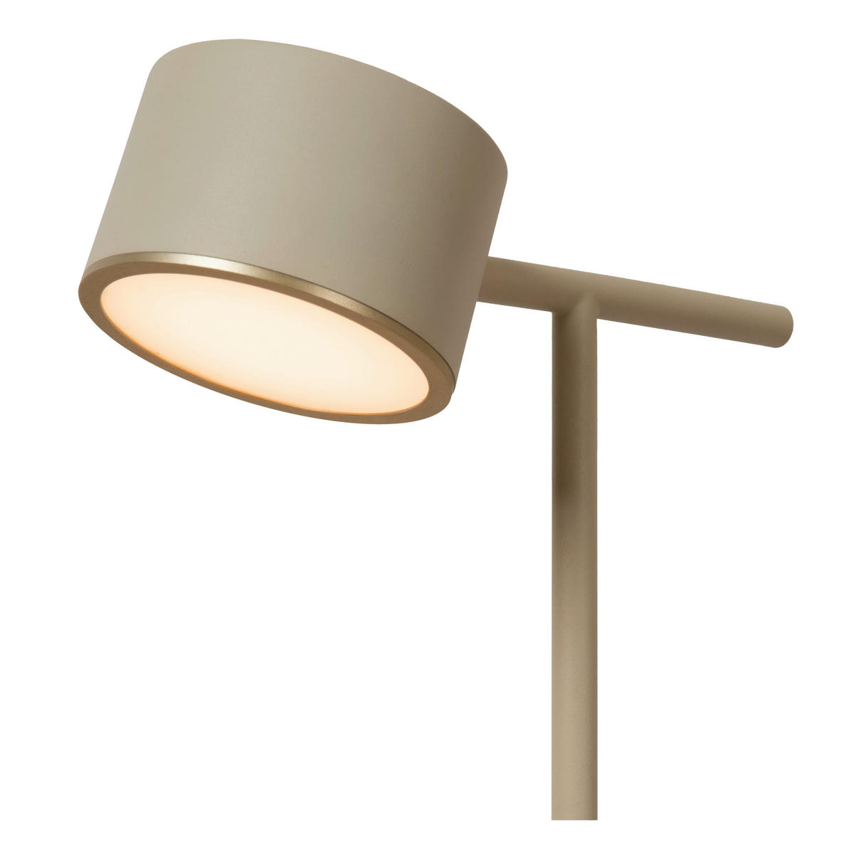 STEHLEUCHTE 20/26/130 cm    - Braun, Design, Metall (20/26/130cm) - Lucide