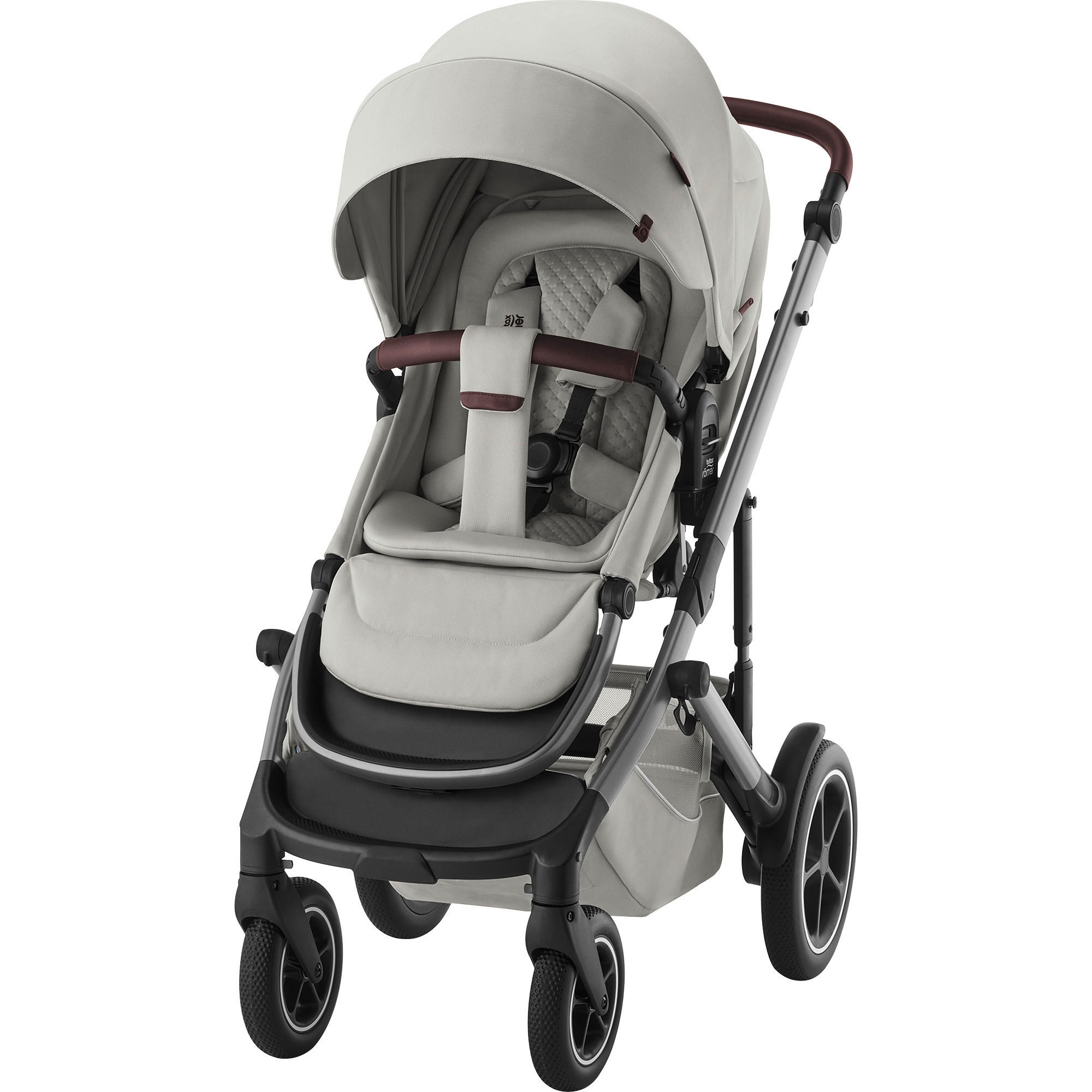 KINDERWAGEN  Smile 5Z  Linen Grey  - Creme/Grau, Basics, Textil/Metall (57/112/97.7cm) - Britax Römer
