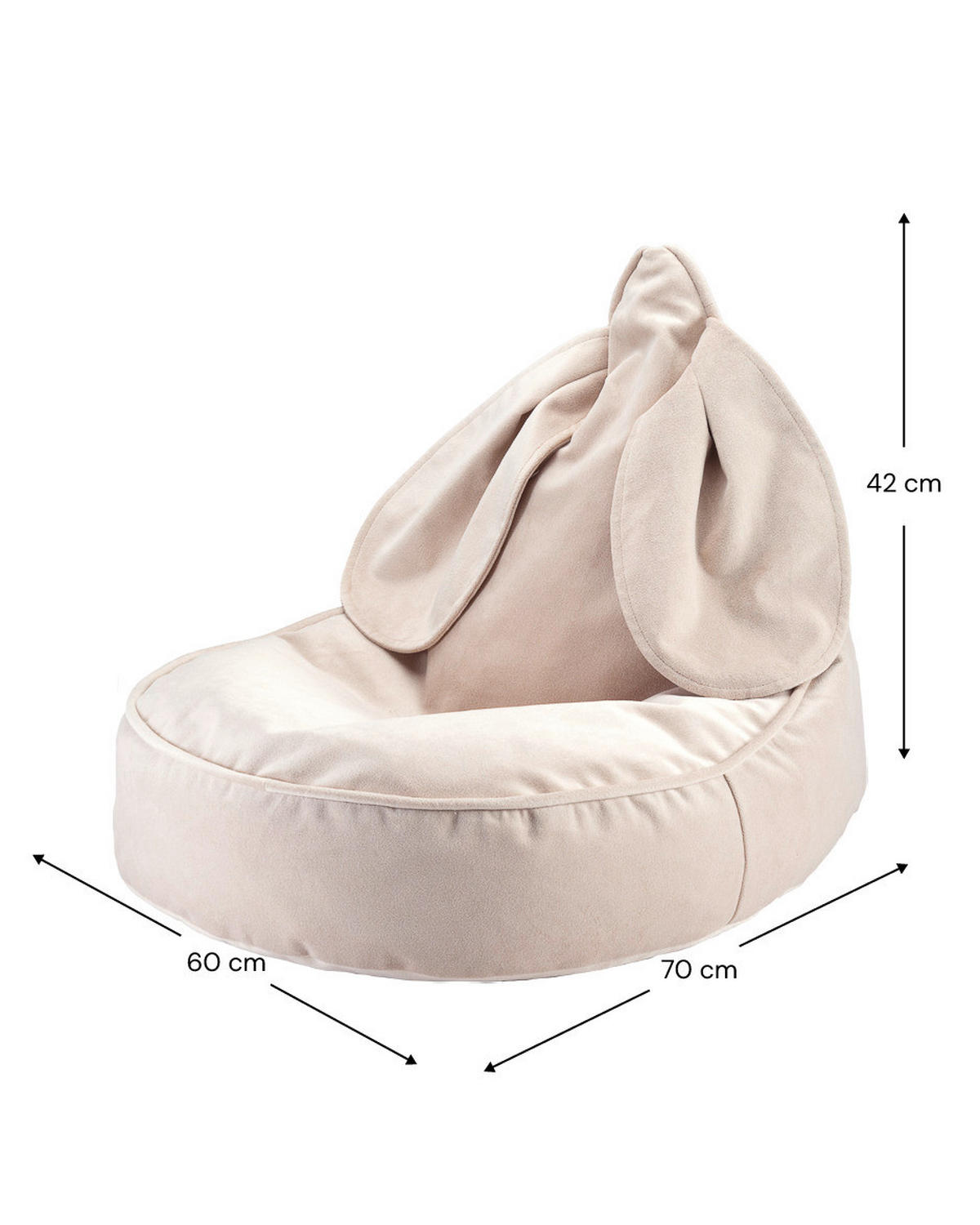 SITZSACK  - Perlmutt, Basics, Textil (75/60/60cm)