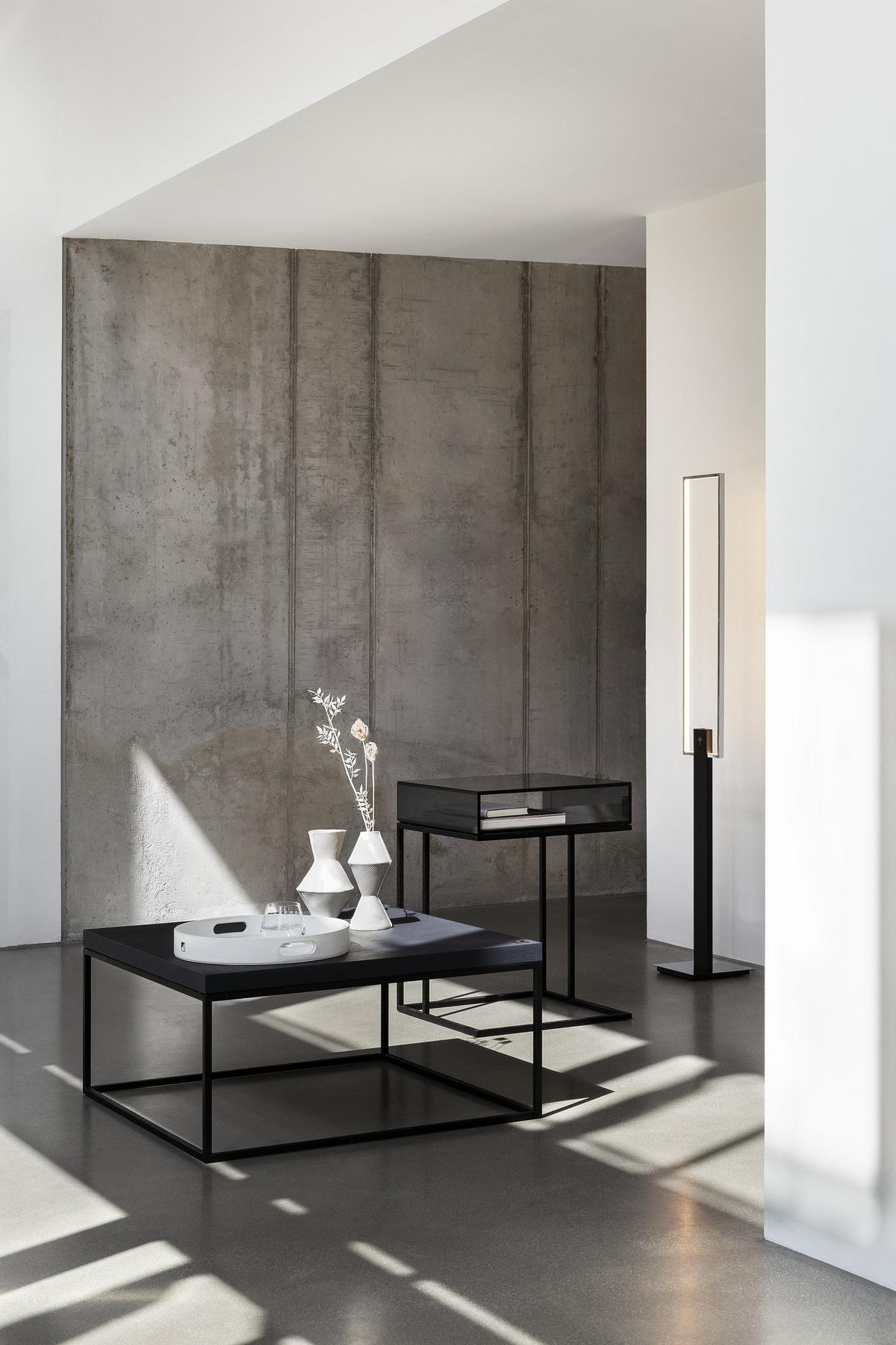 STOJACÍ LED SVÍTIDLO, 19/1,6/147 cm - Design, kov/plast (19/1,6/147cm) - Joop!