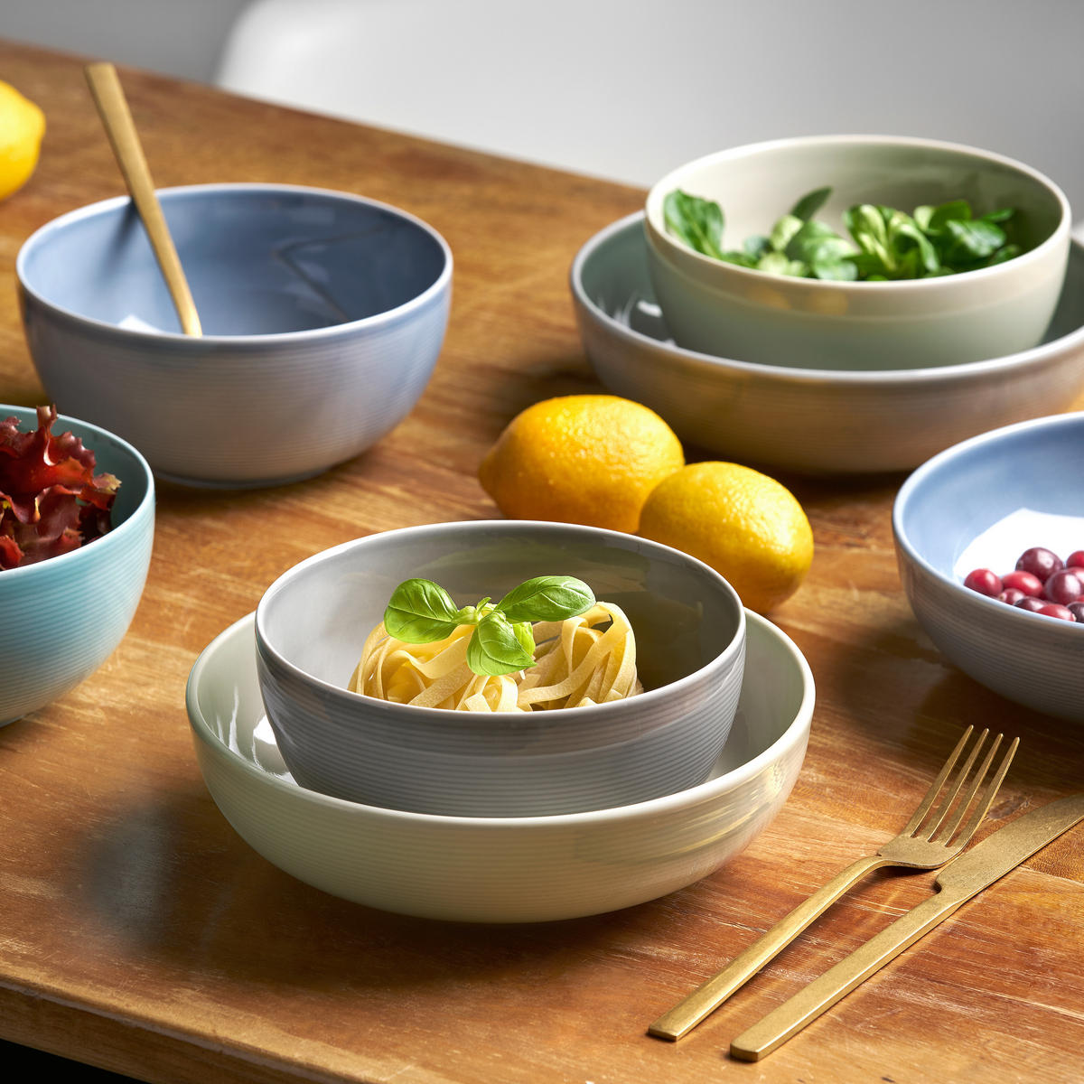 DESSERTTELLER Grau 6-teilig 21 cm Jive  - Grau, Basics, Keramik (21cm) - Van Well