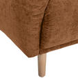 ECKSOFA Rostfarben Flachgewebe  - Rostfarben/Buchefarben, KONVENTIONELL, Holz/Textil (230/144cm) - Carryhome