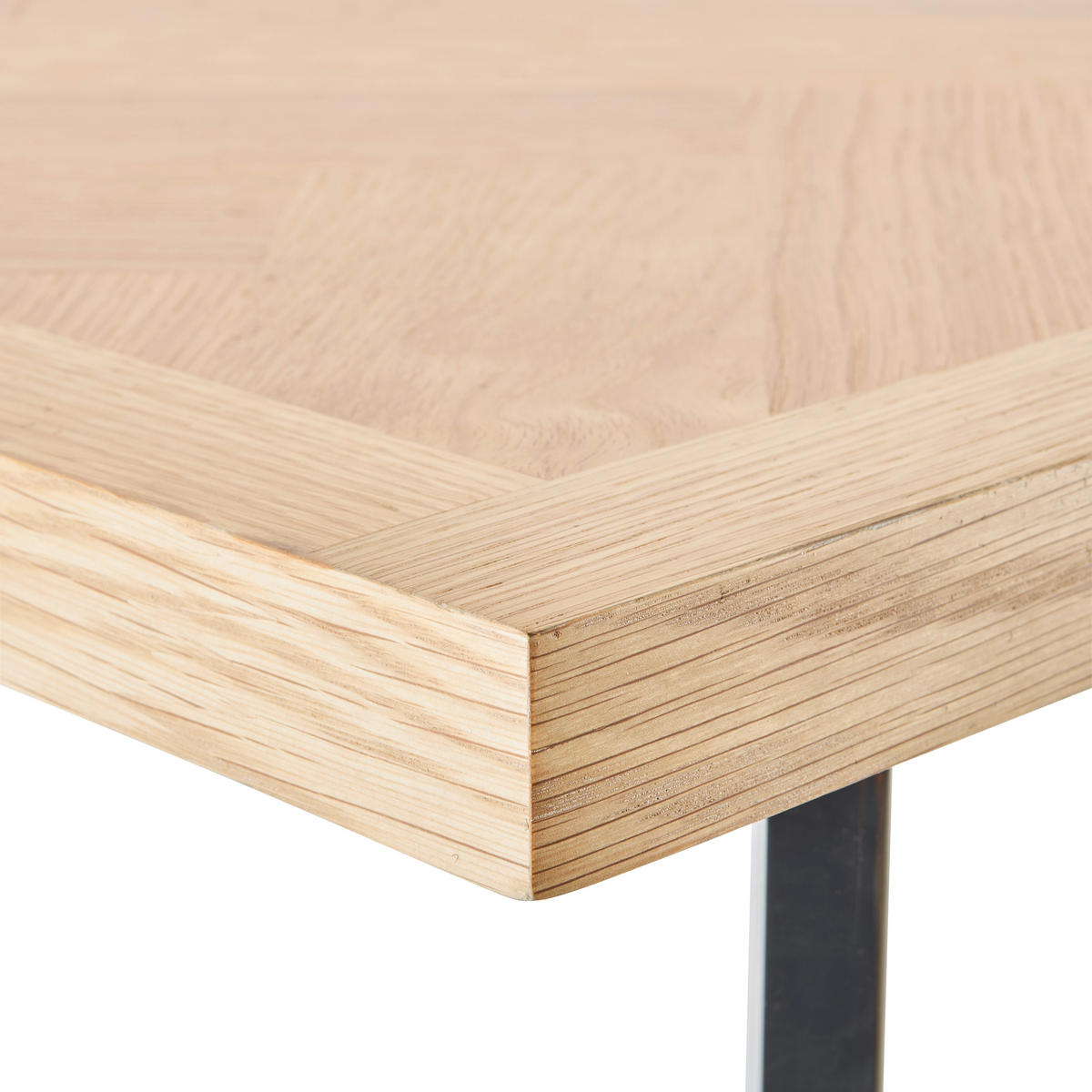 KONFERENČNÍ STOLEK, barvy dubu, barvy nerez oceli, dřevo, kov, kompozitní dřevo, 120/44/60 cm - barvy dubu/barvy nerez oceli, Design, kov/dřevo (120/44/60cm) - Livetastic
