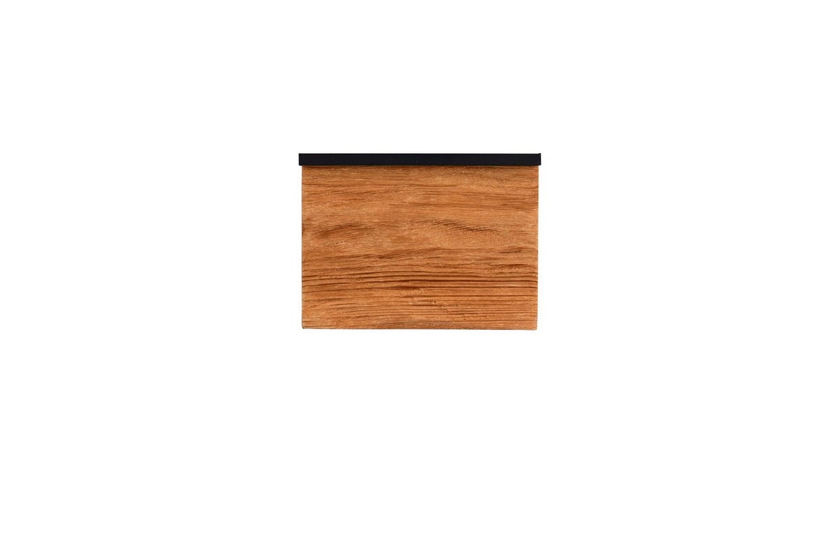 LED-WANDLEUCHTE KALEA 20/7,5/15 cm   - Schwarz/Kieferfarben, Natur, Holz/Metall (20/7,5/15cm) - Trio Leuchten