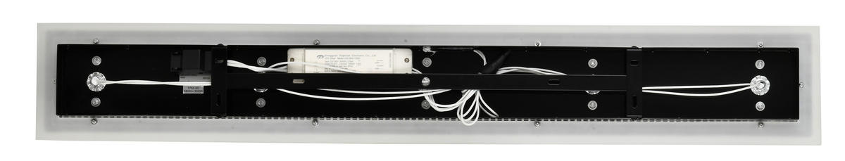 LED-DECKENLEUCHTE Biarritz 40/40/14 cm  - Schwarzchrom, Design, Kunststoff/Metall (40/40/14cm)