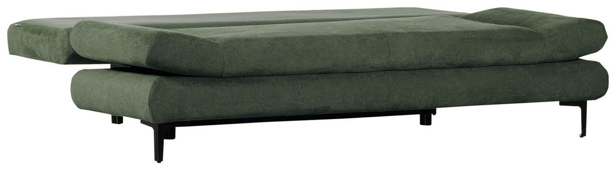 BÄDDSOFFA i flatväv mörkgrön  - svart/mörkgrön, Modern, textil (191/42-76/86cm) - MID.YOU