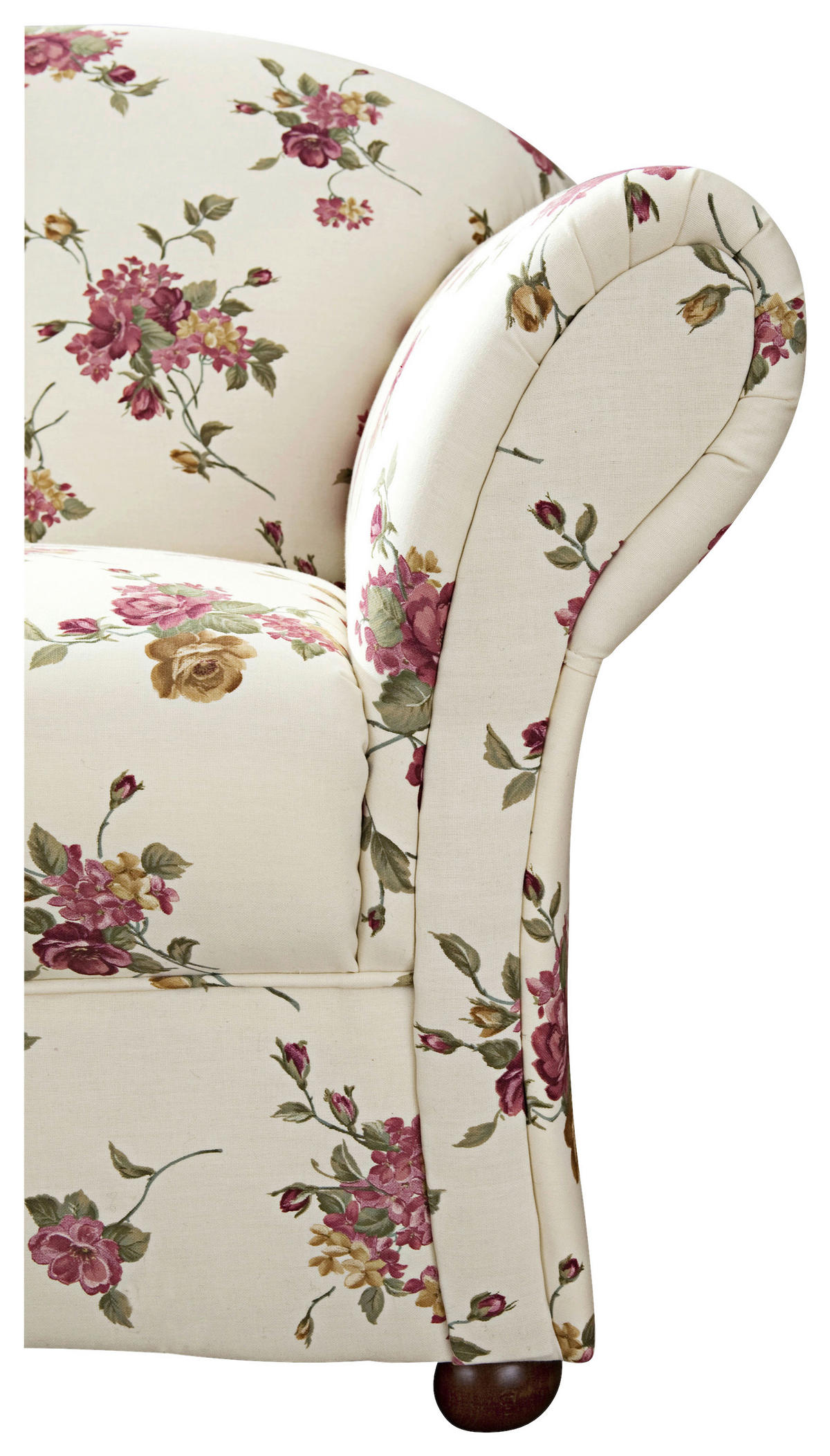 SESSEL in Flachgewebe Rot, Beige  - Beige/Rot, Design, Holz/Textil (96/85/81cm) - Max Winzer