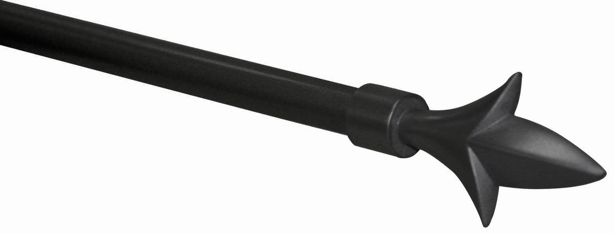 OKRÚHLA TYČ S PRÍSLUŠENSTVOM 130-240 cm - čierna, Konventionell, kov (130-240cm) - Ondega