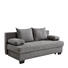 SCHLAFSOFA Flachgewebe Grau - Dunkelbraun/Grau, KONVENTIONELL, Textil (200/88/102cm) - Xora