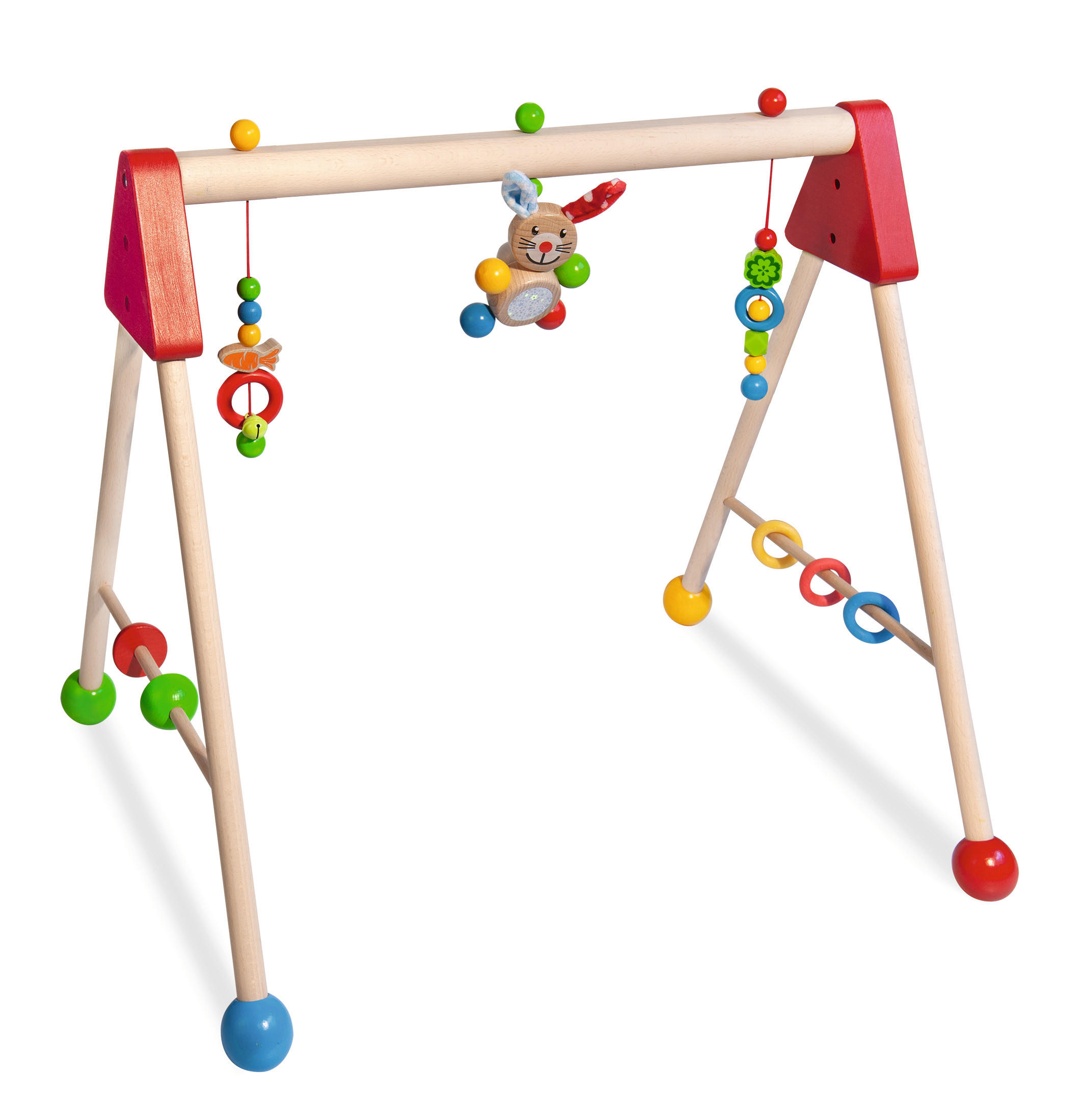 SPIELBOGEN Baby Gym  - Multicolor, Basics, Holz/Kunststoff (46/52/47cm) - Eichhorn