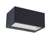 AUßENWANDLEUCHTE 14/6,5/8,9 cm   - Klar/Anthrazit, Design, Glas/Metall (14/6,5/8,9cm)