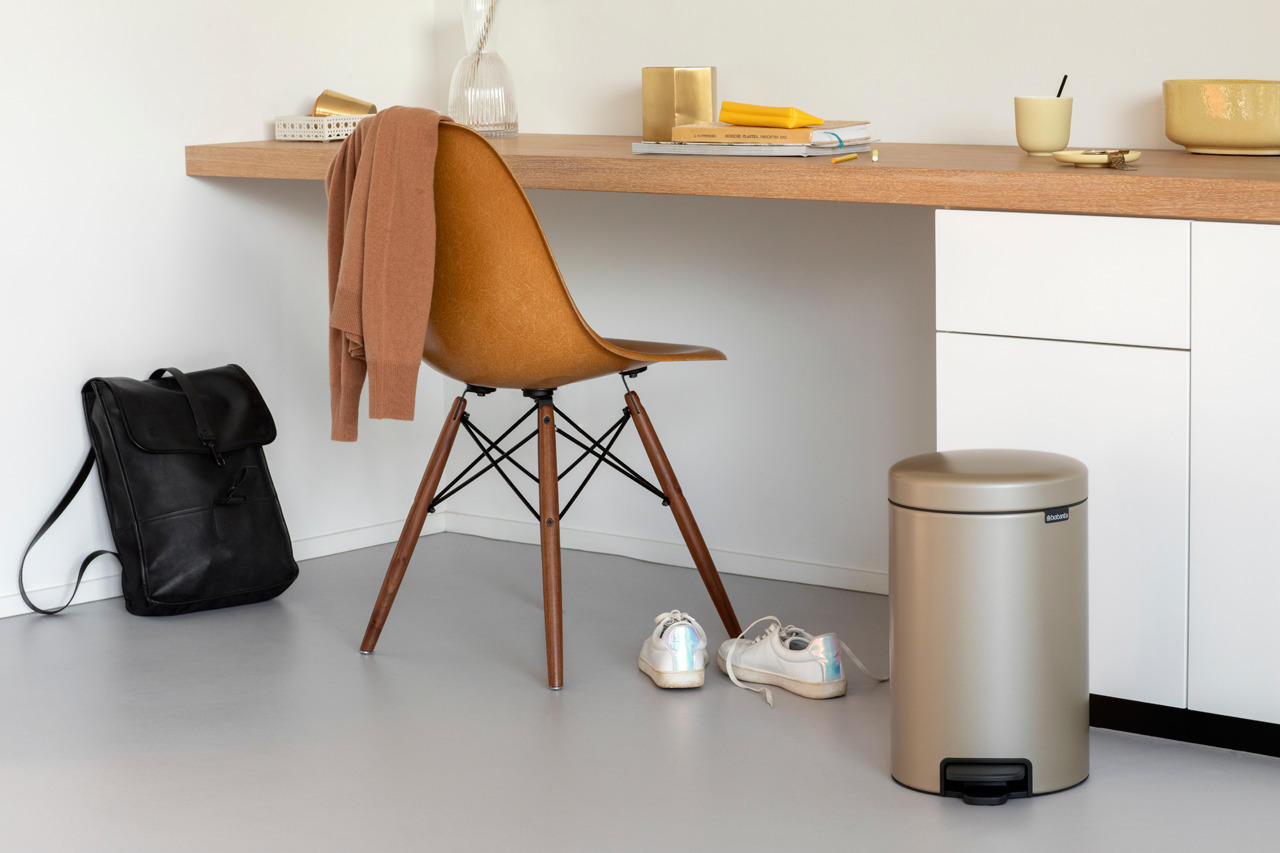 KANTA ZA SMEĆE 12 l - zlatna, Osnovno, metal/plastika (25.1/41.1/33.8cm) - Brabantia