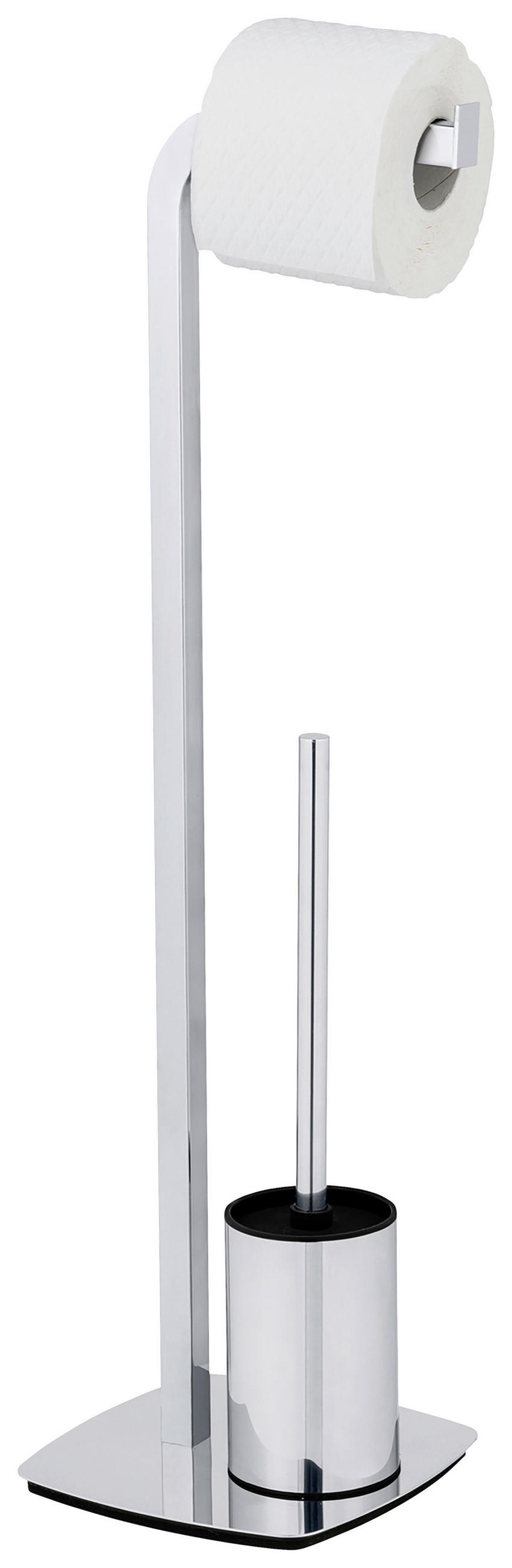 WC-BÜRSTENKOMBINATION in Metall  Kunststoff   - Chromfarben, KONVENTIONELL, Kunststoff/Metall (20/71,5/22cm) - Schöner Wohnen