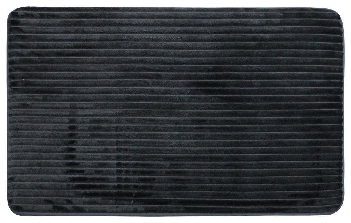 KÚPEĽŇOVÁ PREDLOŽKA, 50/80 cm - antracitová, Basics, textil/plast (50/80cm) - Boxxx