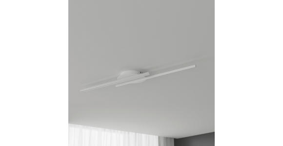 LED-DECKENLEUCHTE 96/20/5,5 cm   - Weiß, Basics, Kunststoff/Metall (96/20/5,5cm) - Novel